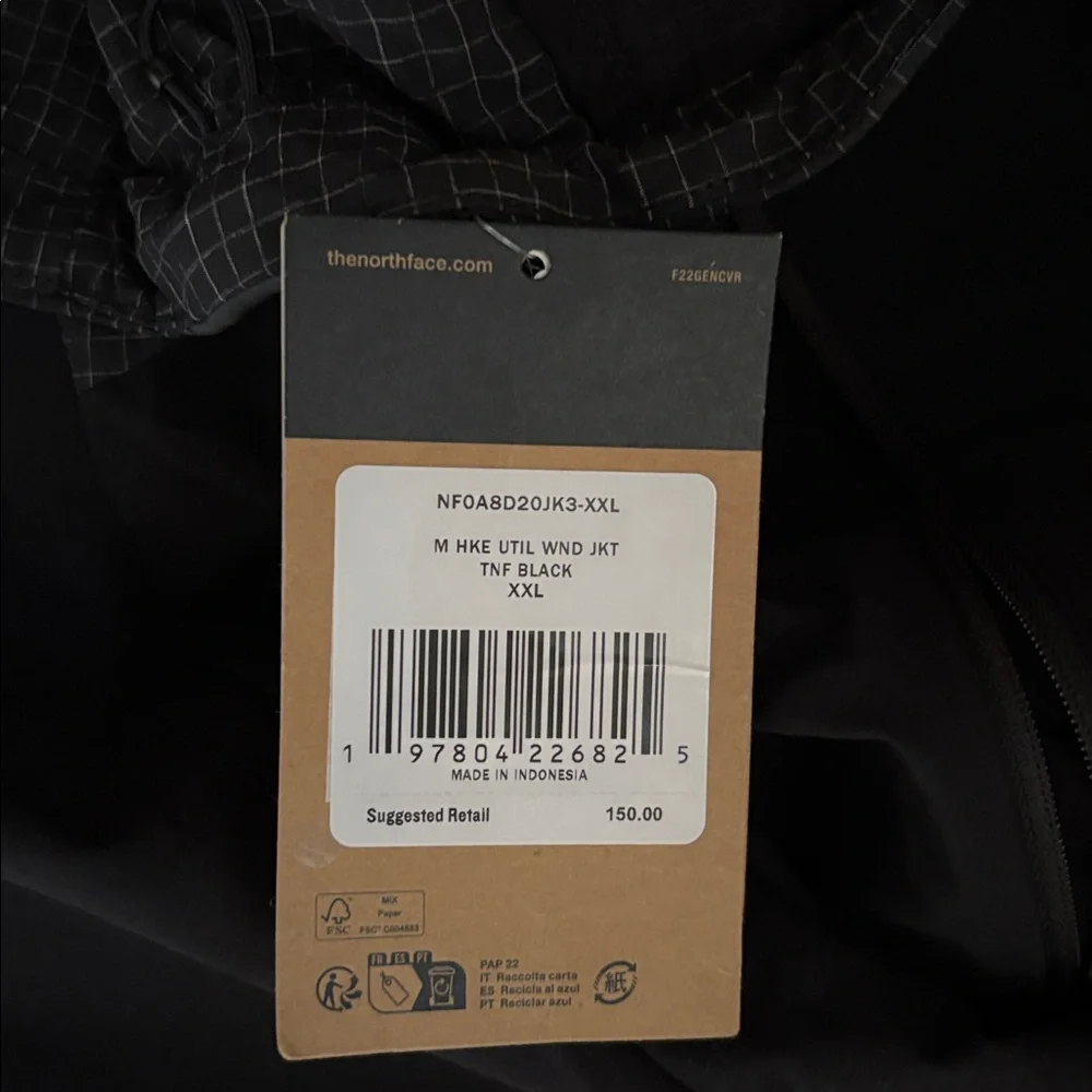 NEW The North Face EG Utility Wind Jacket in Black